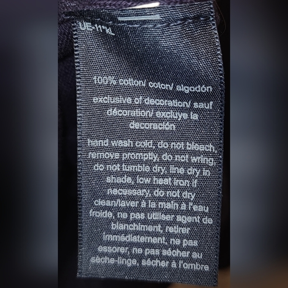 Tommy Hilfiger Large Women's Navy Blue Sweater Top with Sequins V-Neck Long - Picture 4 of 7